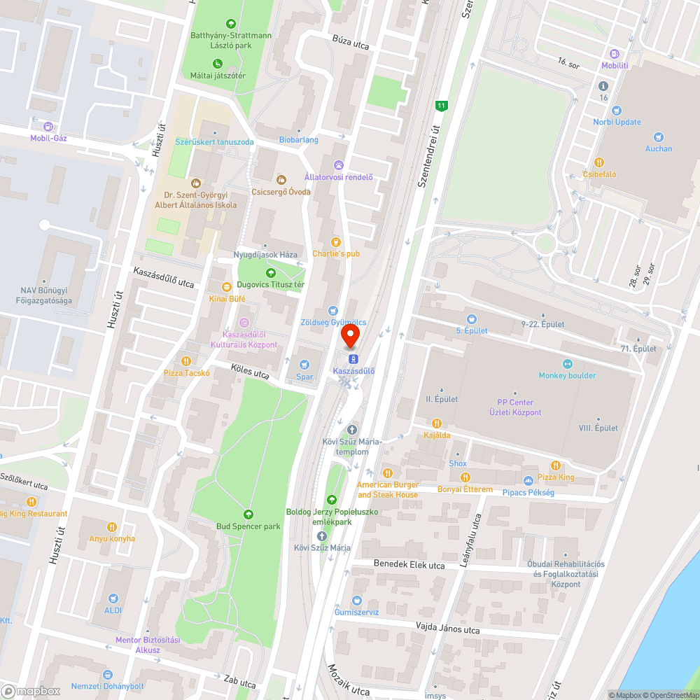 Jegykiadó automata bejelentés helye