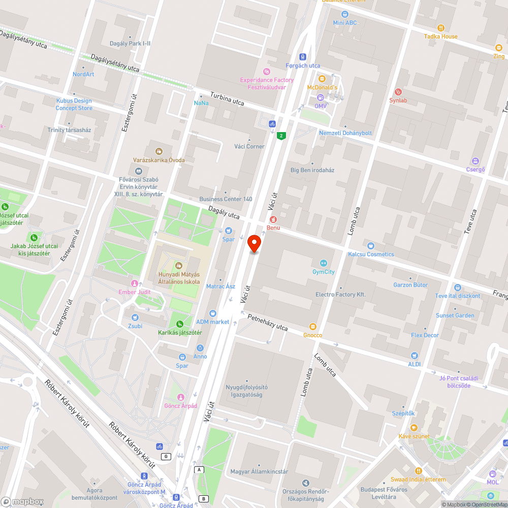 Üres fahely bejelentés helye