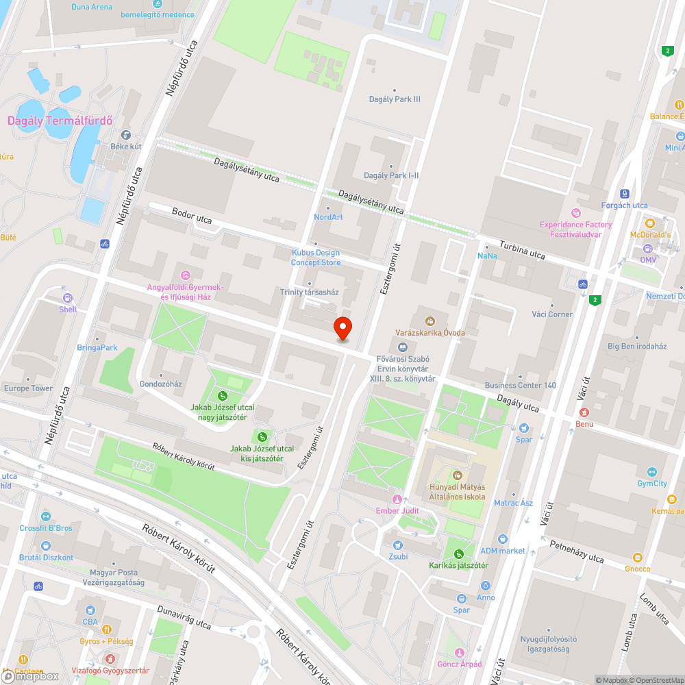 Üres fahely bejelentés helye