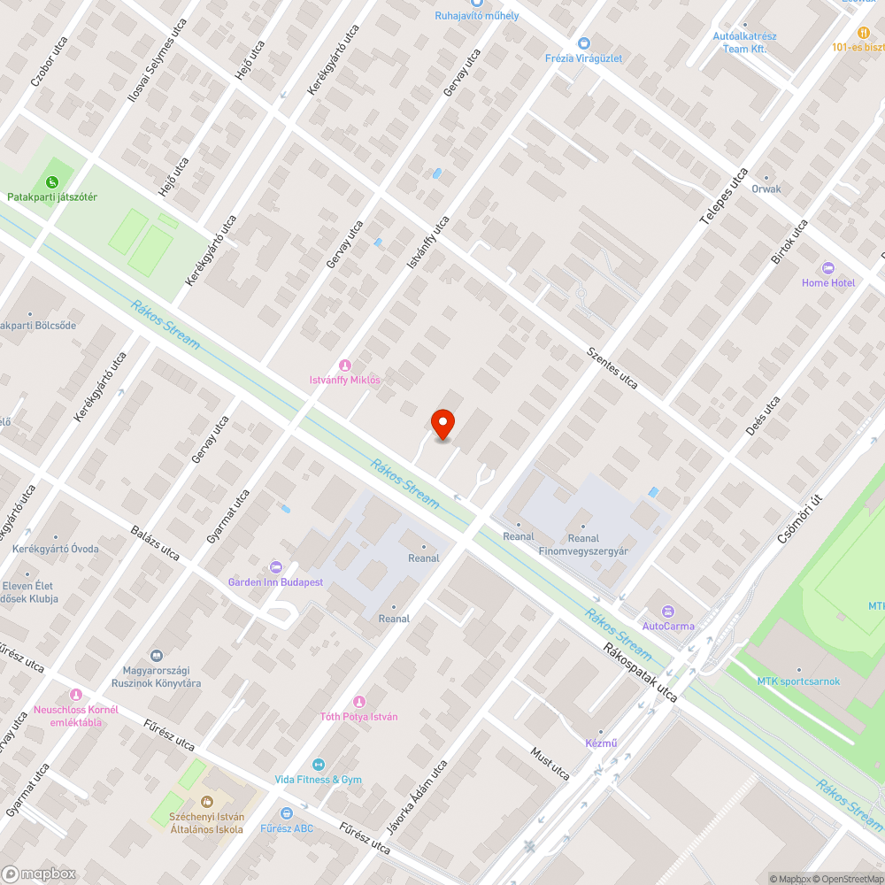 Útmenti akna, szemétgyűjtőként bejelentés helye