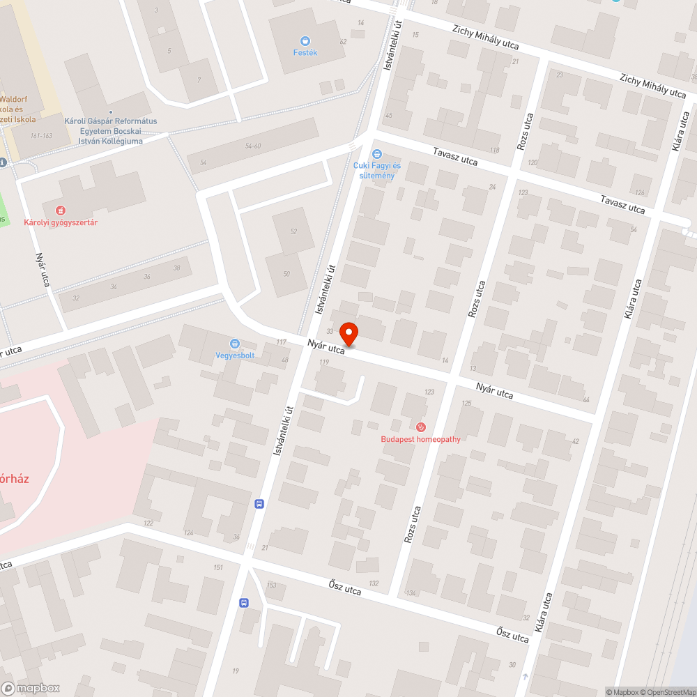 Elhagyott jármű bejelentés helye