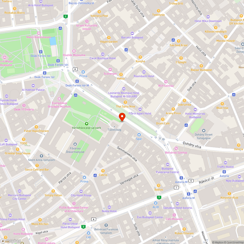 Szabályosan lehet itt parkolni? Gerlóczy u. bejelentés helye