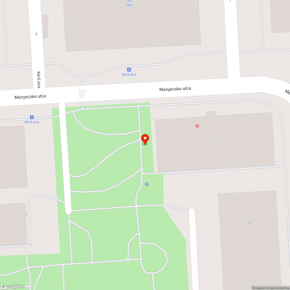 Őrmező Költők parkja leszakadt pad bejelentés helye