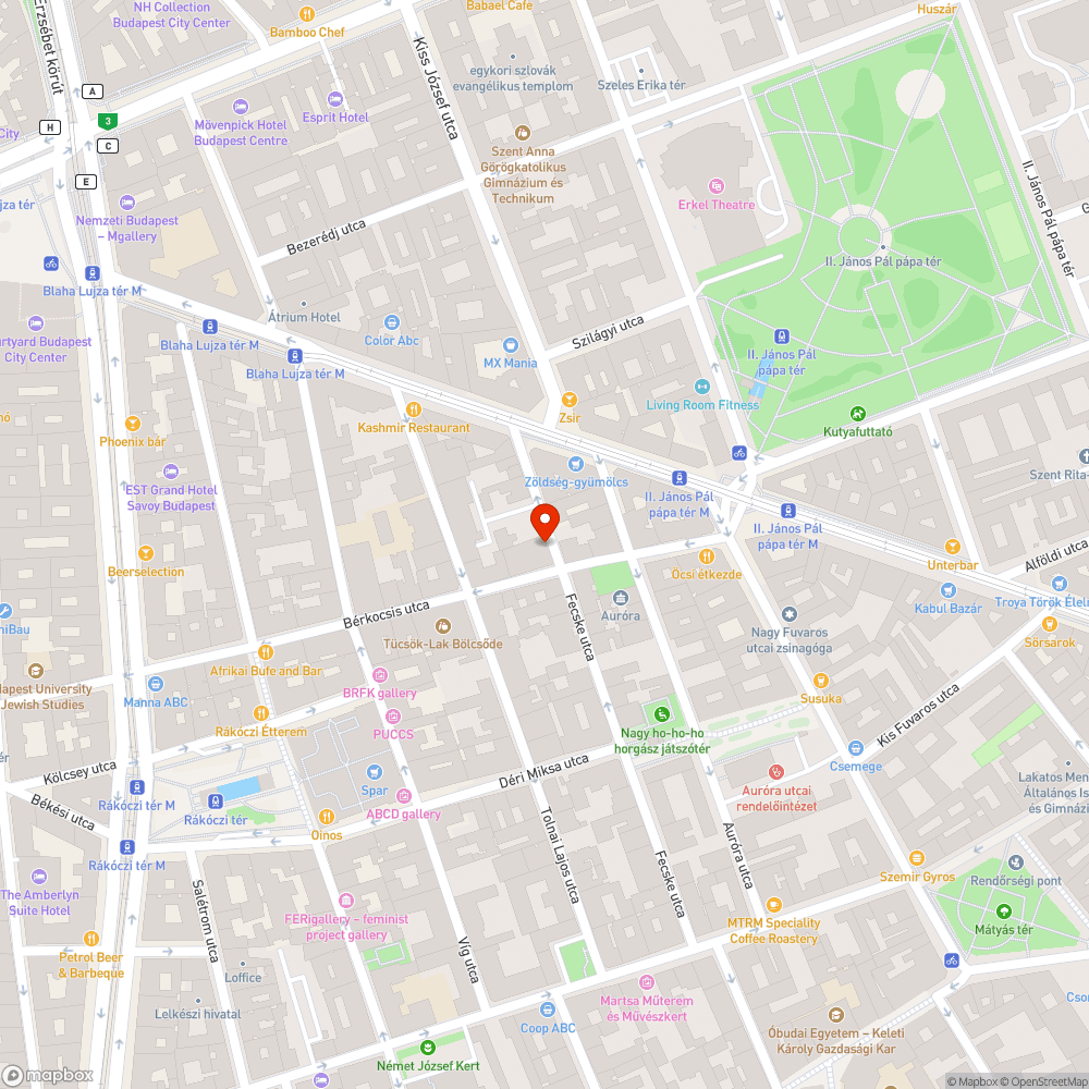 Botlásveszélyes járda bejelentés helye