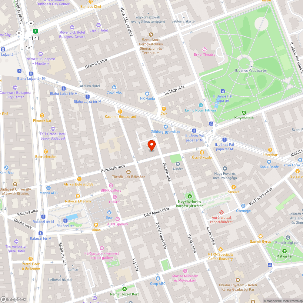 Beszakadt oldalú Telekomos közműszekrény bejelentés helye