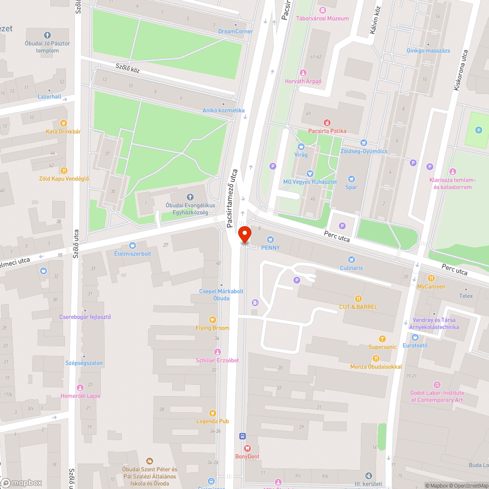 Pacsirtamező utcai virágládák eltávolítása bejelentés helye