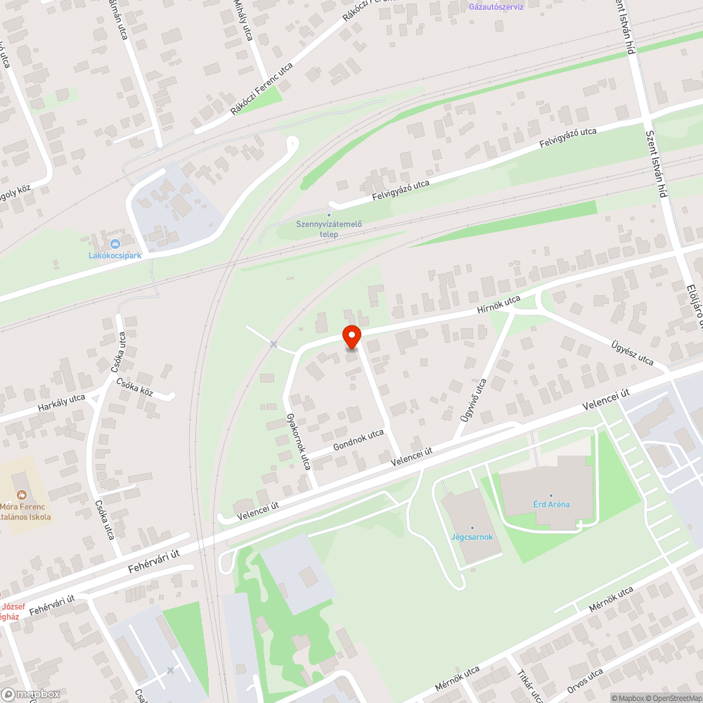 Veszélyes állapotú közműoszlop bejelentés helye