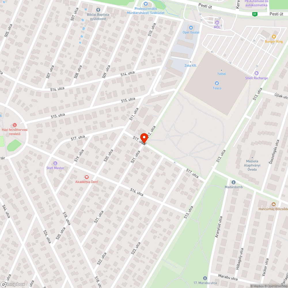 Balesetveszély bejelentés helye