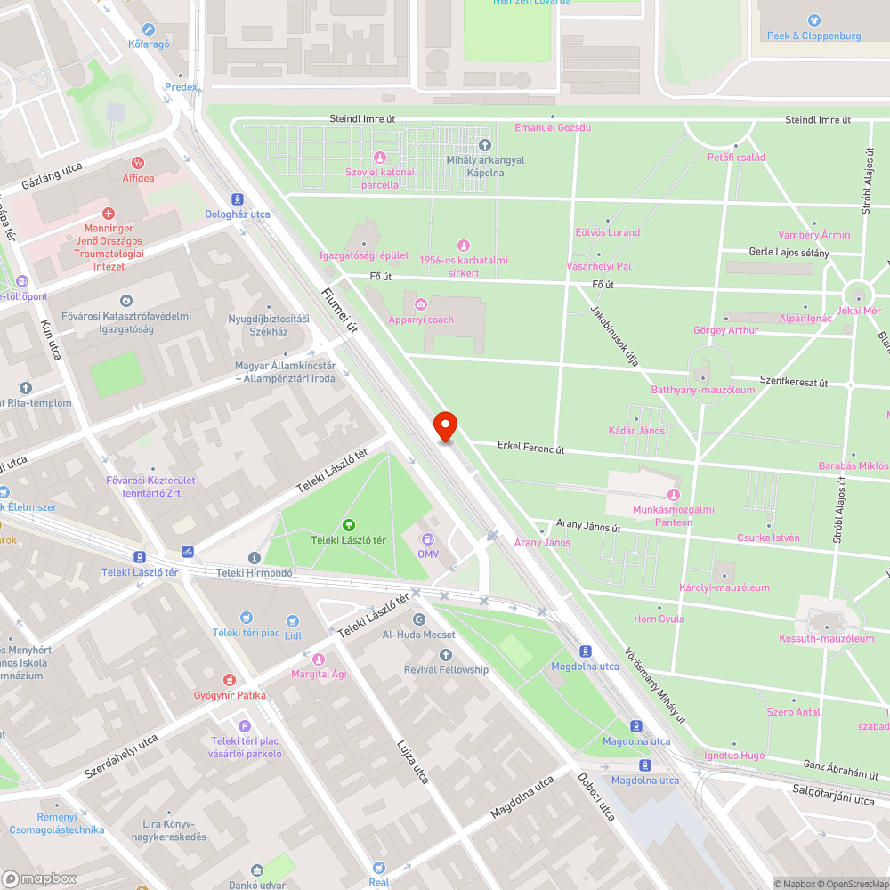 Gyalog és kerékpárút jelölés az arra közlekedőknek bejelentés helye