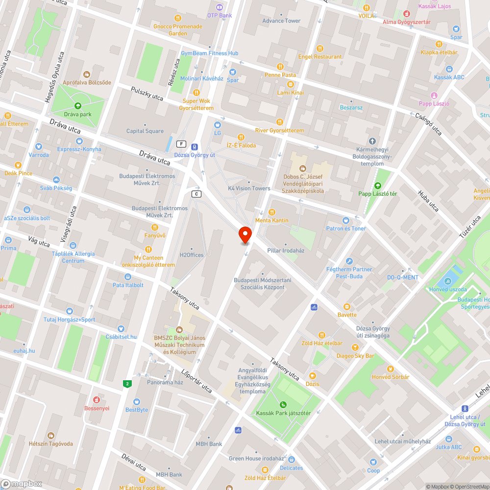 Angyalföldi út 5. szemét a parkolóban bejelentés helye