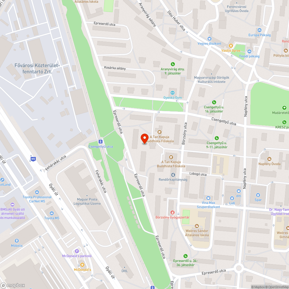 veszélyes fa bejelentés helye