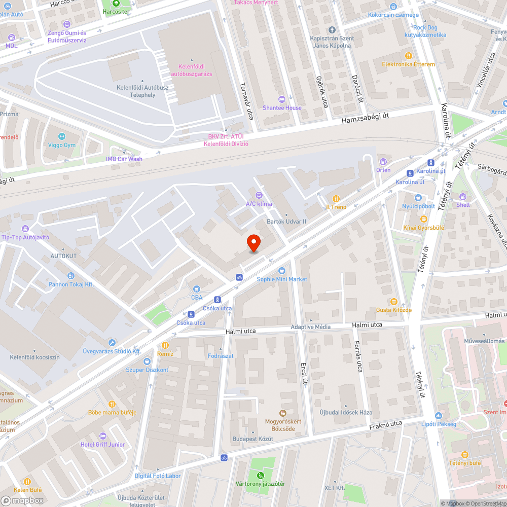 Lakott területen belüli folyamatos vonat kürt bejelentés helye