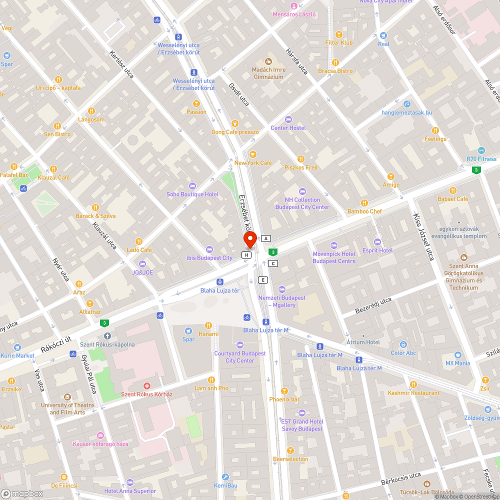 Villogó vészkijárat jelzés bejelentés helye