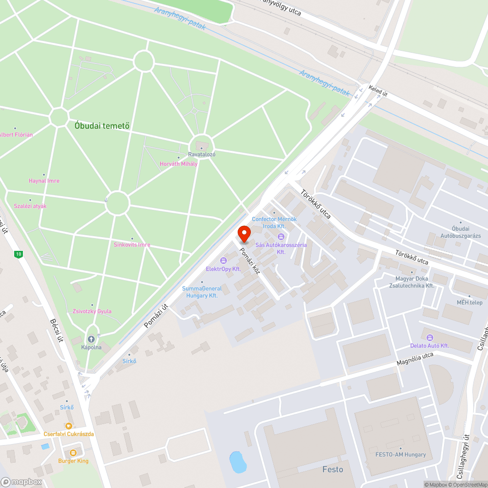 Mély kátyúk bejelentés helye