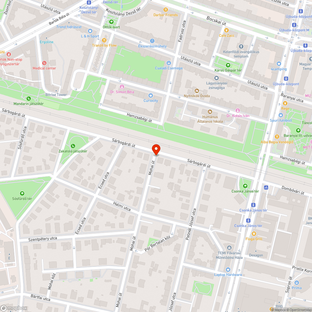 Egyenetlen járda, pocsolyaképződés bejelentés helye