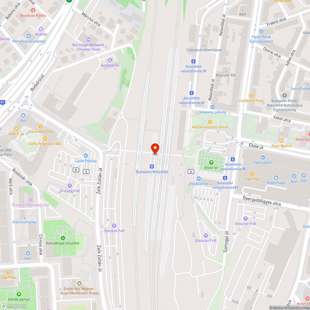 Tájékoztató táblákról lemaradt galambtüske bejelentés helye