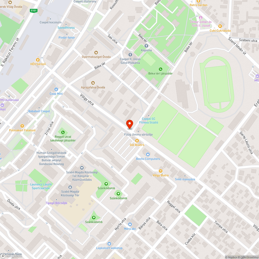 Kidőlt és az oszlopa elhajlott bejelentés helye