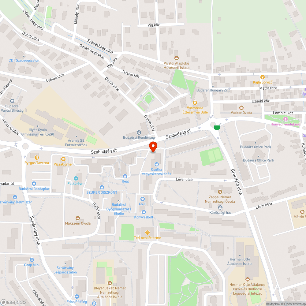 Botlásveszély bejelentés helye