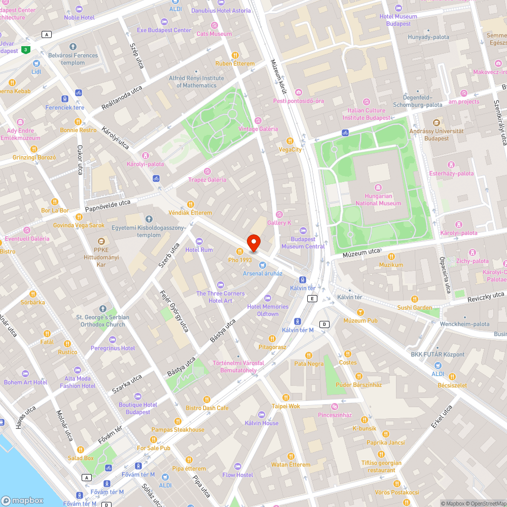 Törött pad bejelentés helye