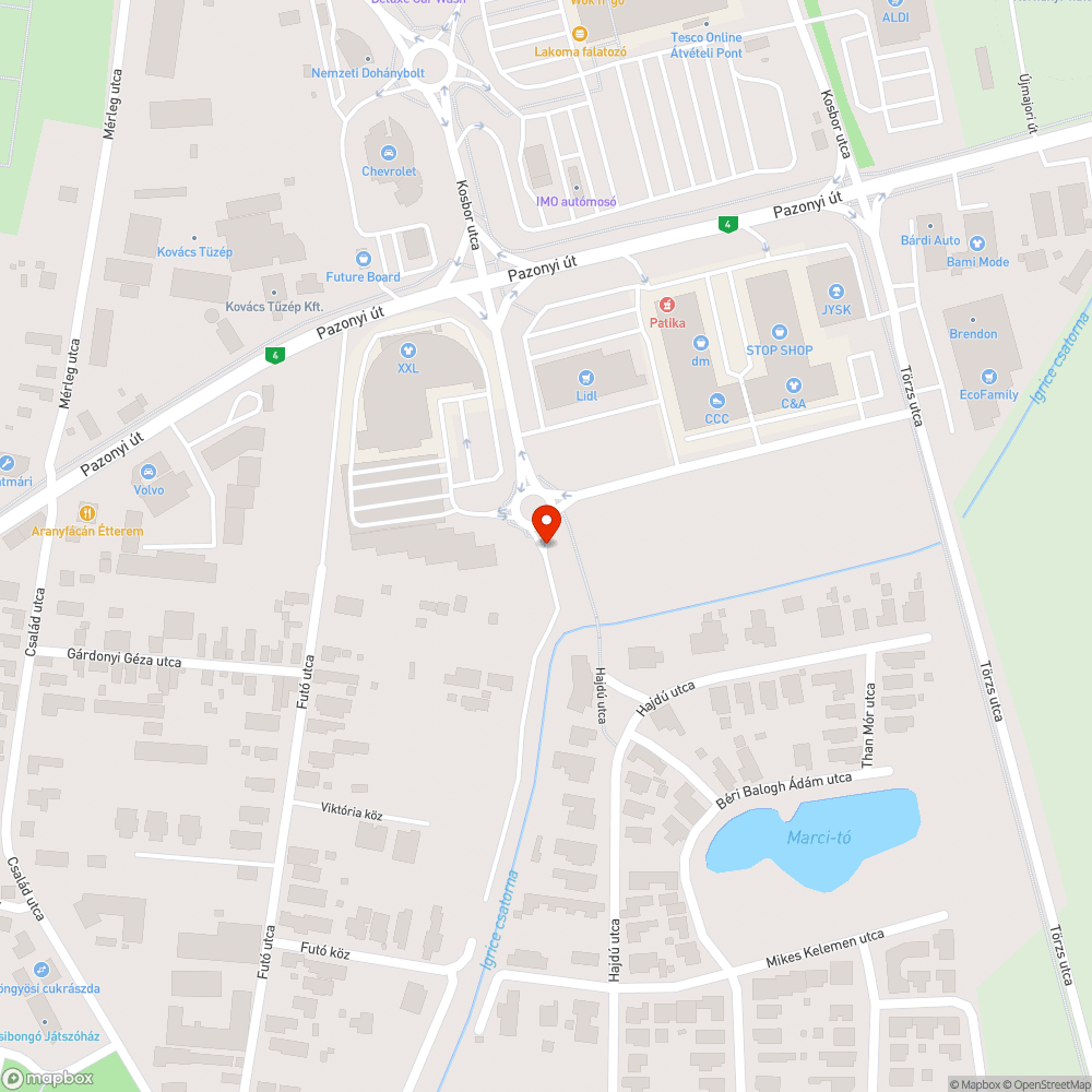 Szemetes utca bejelentés helye