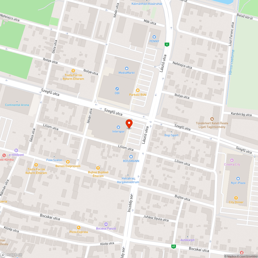 Klímavíz a parkolóban bejelentés helye