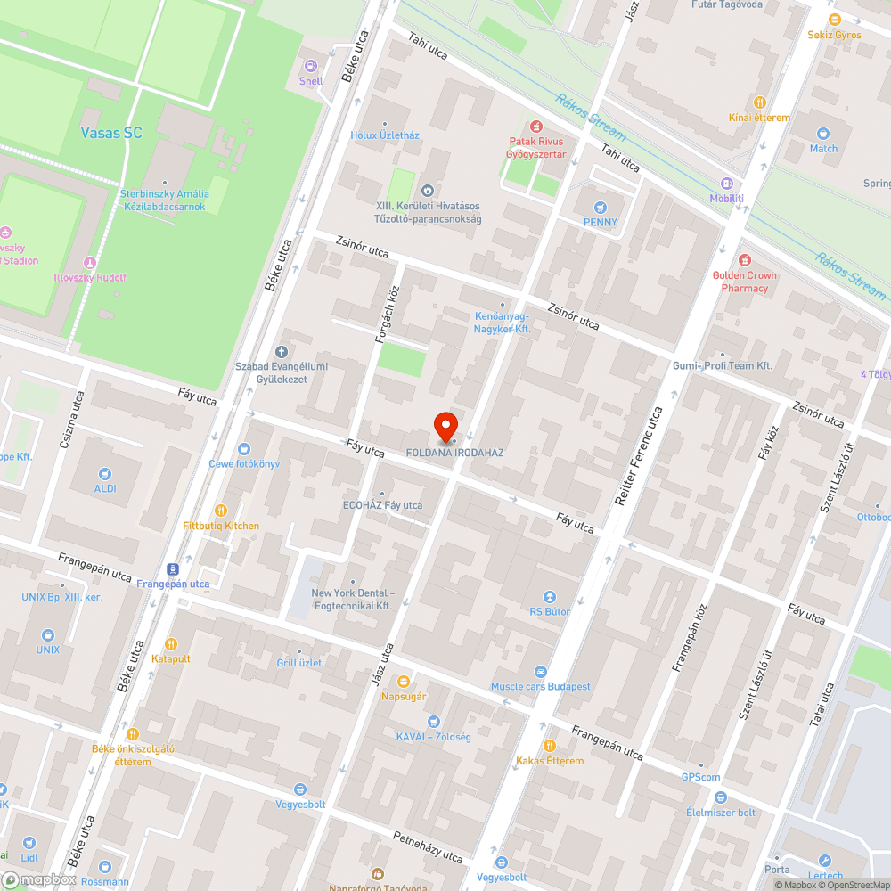 Kiszáradt fa bejelentés helye