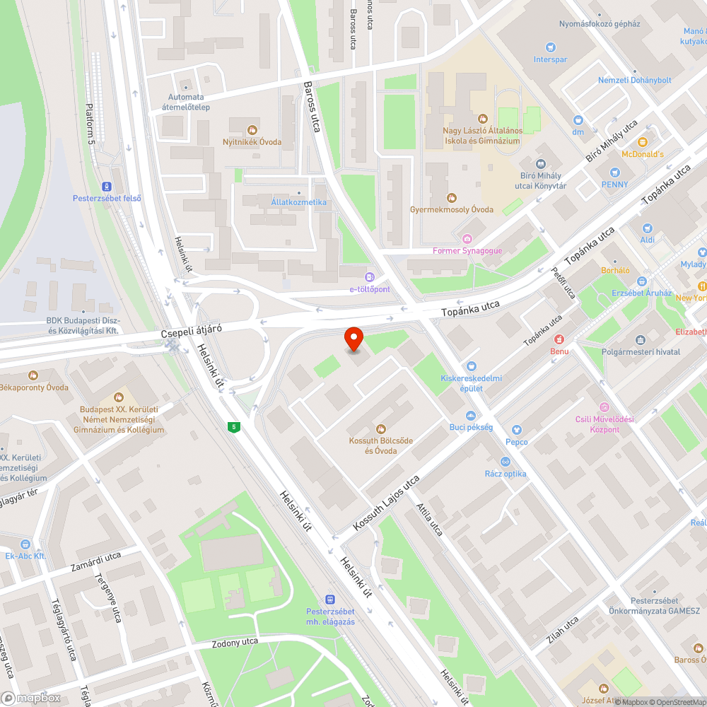 Megdőlt, mozgó kerékpáros kresztábla bejelentés helye