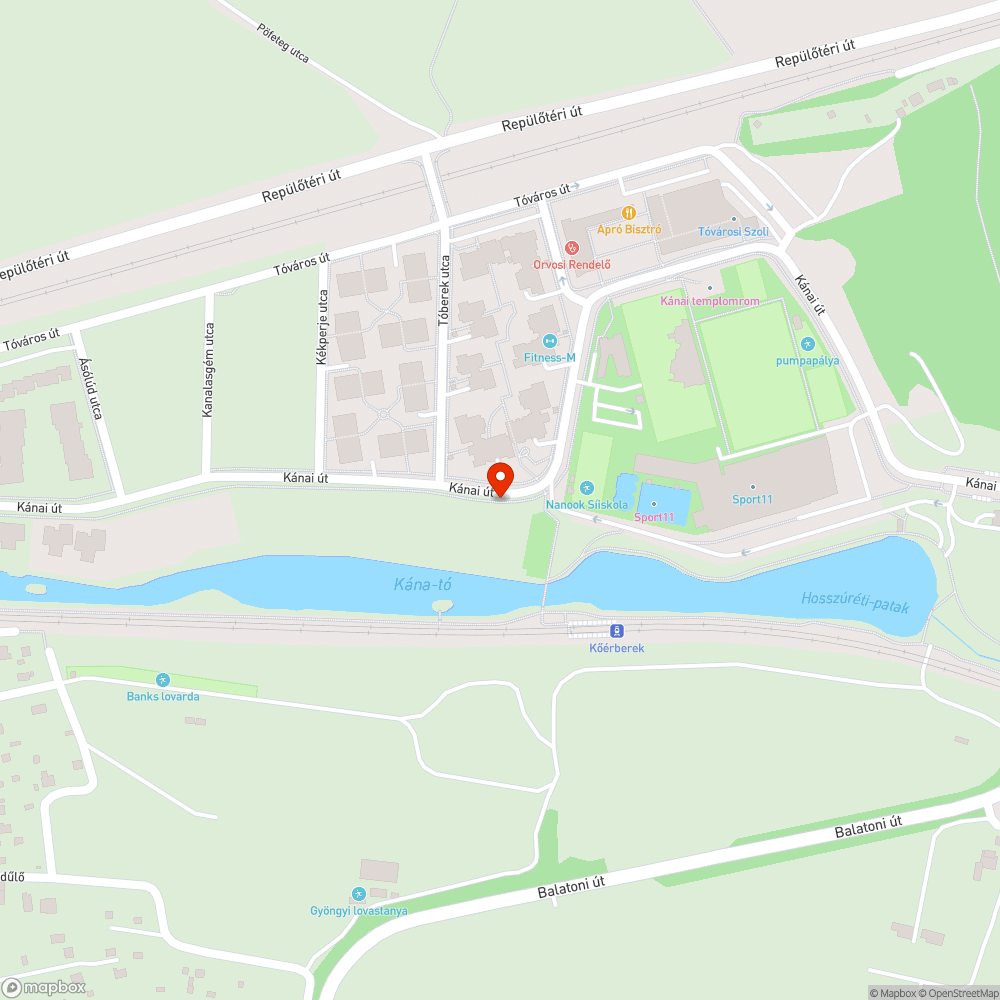 Kőérberek buszmegálló bejelentés helye