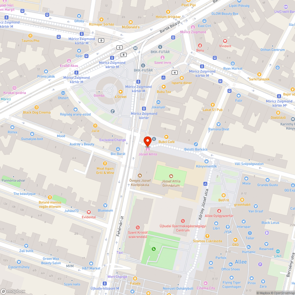 József Attila szobor összefirkálva bejelentés helye