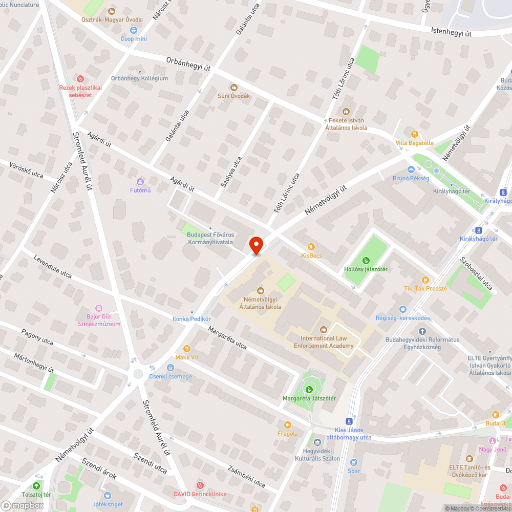 Üres fahely bejelentés helye