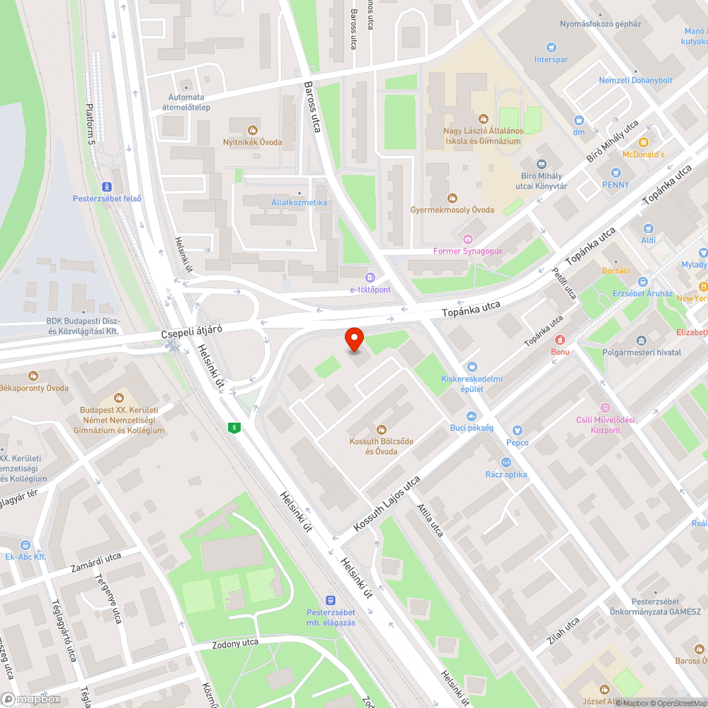 Villanyvezeték bejelentés helye