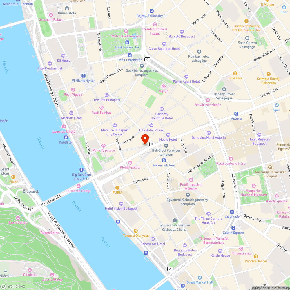 Fakazetták(3) takarítása Ferenciek tere - Budapesti Közművek FŐKERT bejelentés helye