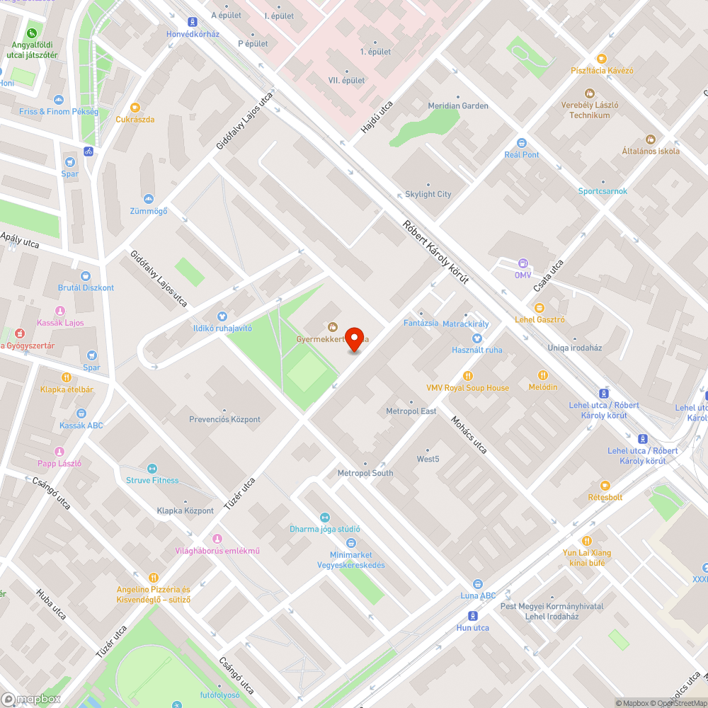 Megrongált hinta bejelentés helye