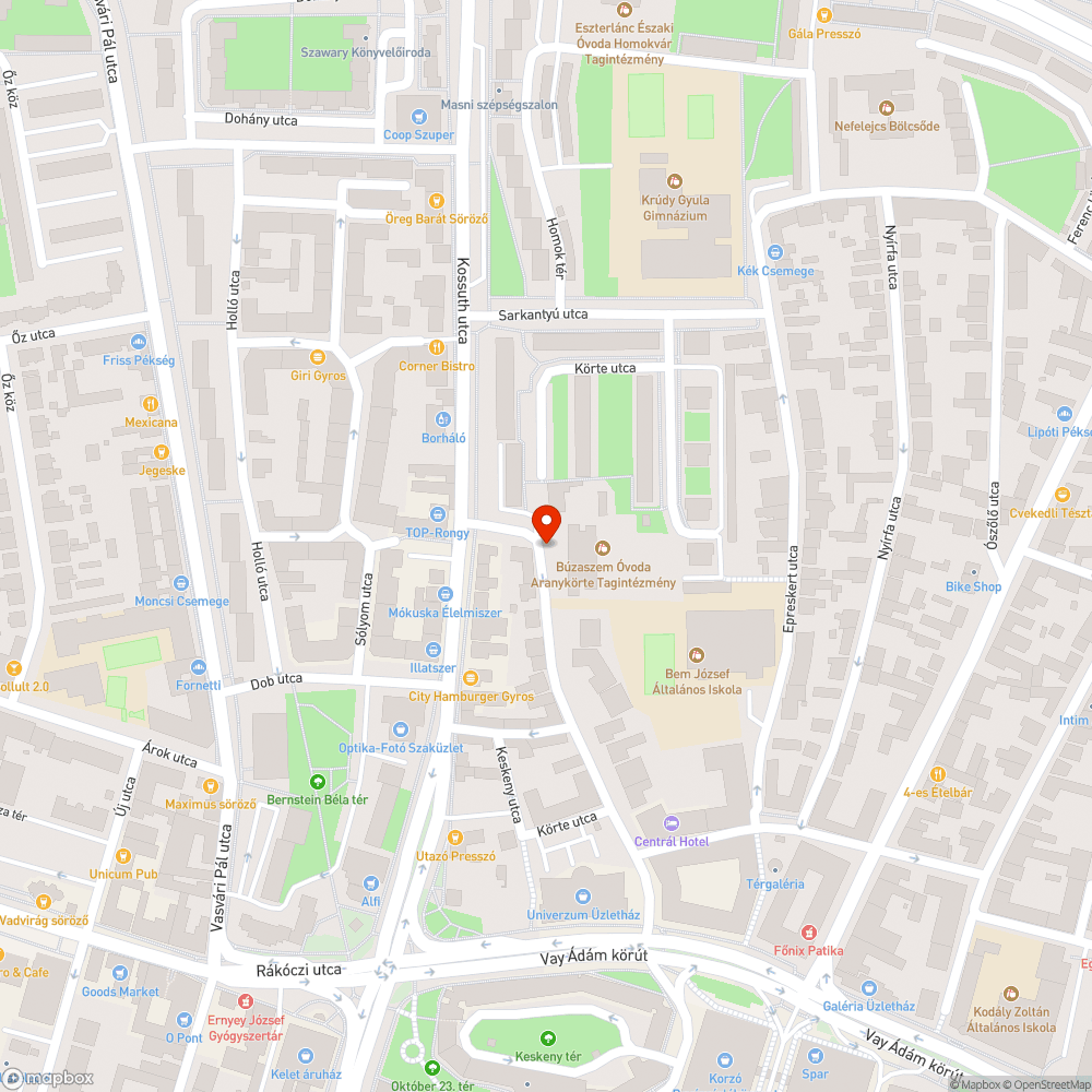 Megtévesztő útburkolati jel bejelentés helye