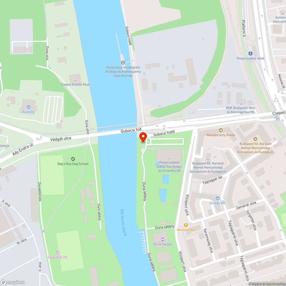 Nem működik az ivókút a Duna sétányon bejelentés helye