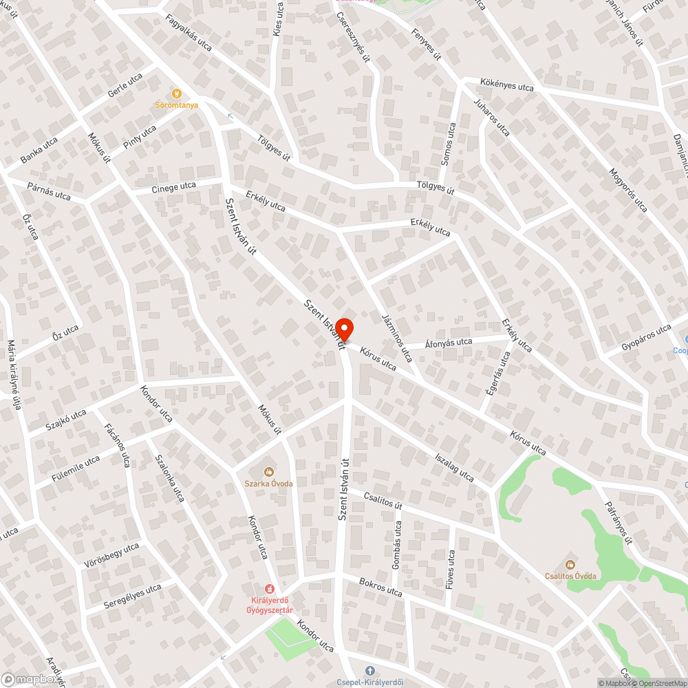 Víz bejelentés helye