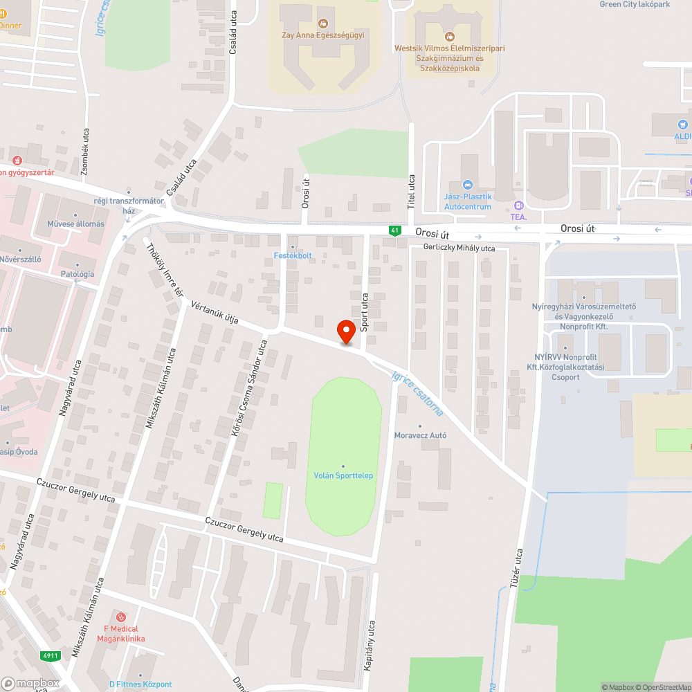 Az utca zöldfelülete szemetes bejelentés helye