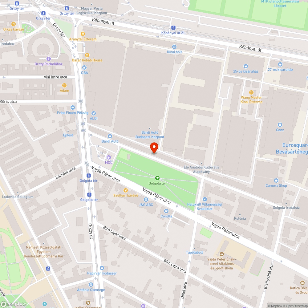 Szemetes terület bejelentés helye