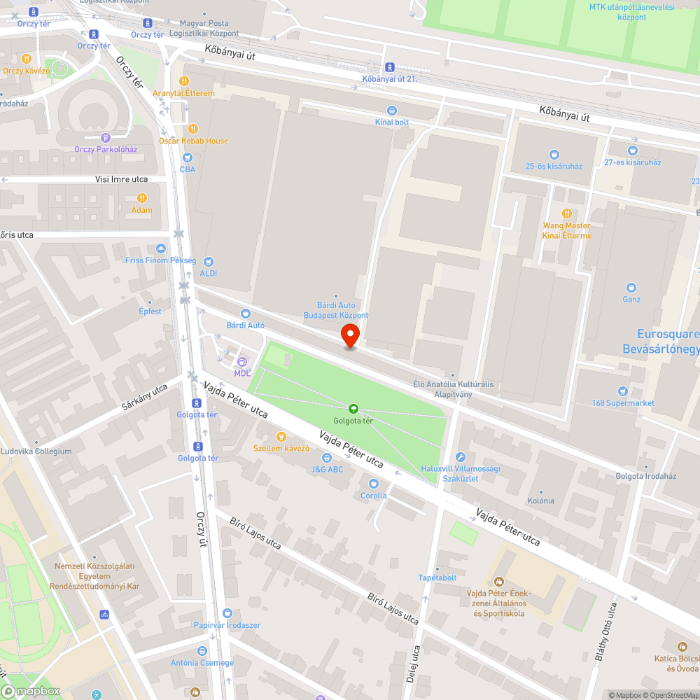 Közlekedésre alkalmatlan gépjármű II. bejelentés helye