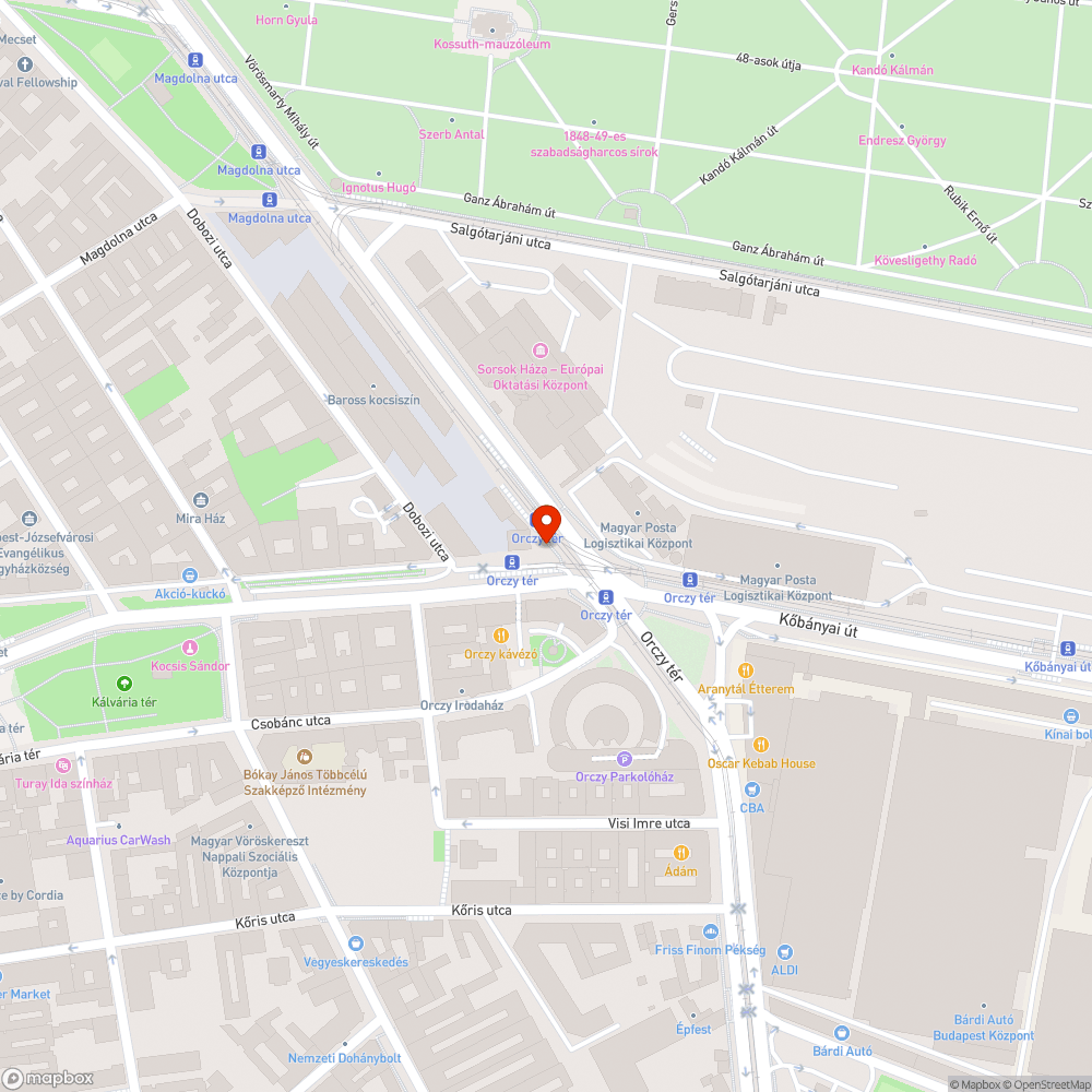 Szemetes az Orczy-tér bejelentés helye