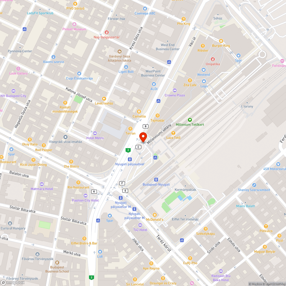 Nem működő mozgólépcső bejelentés helye