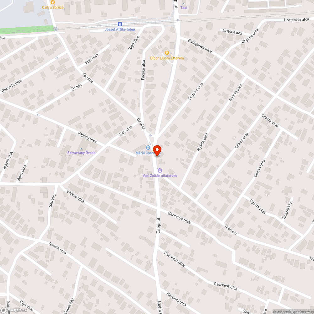 Hiányzó szemetes bejelentés helye