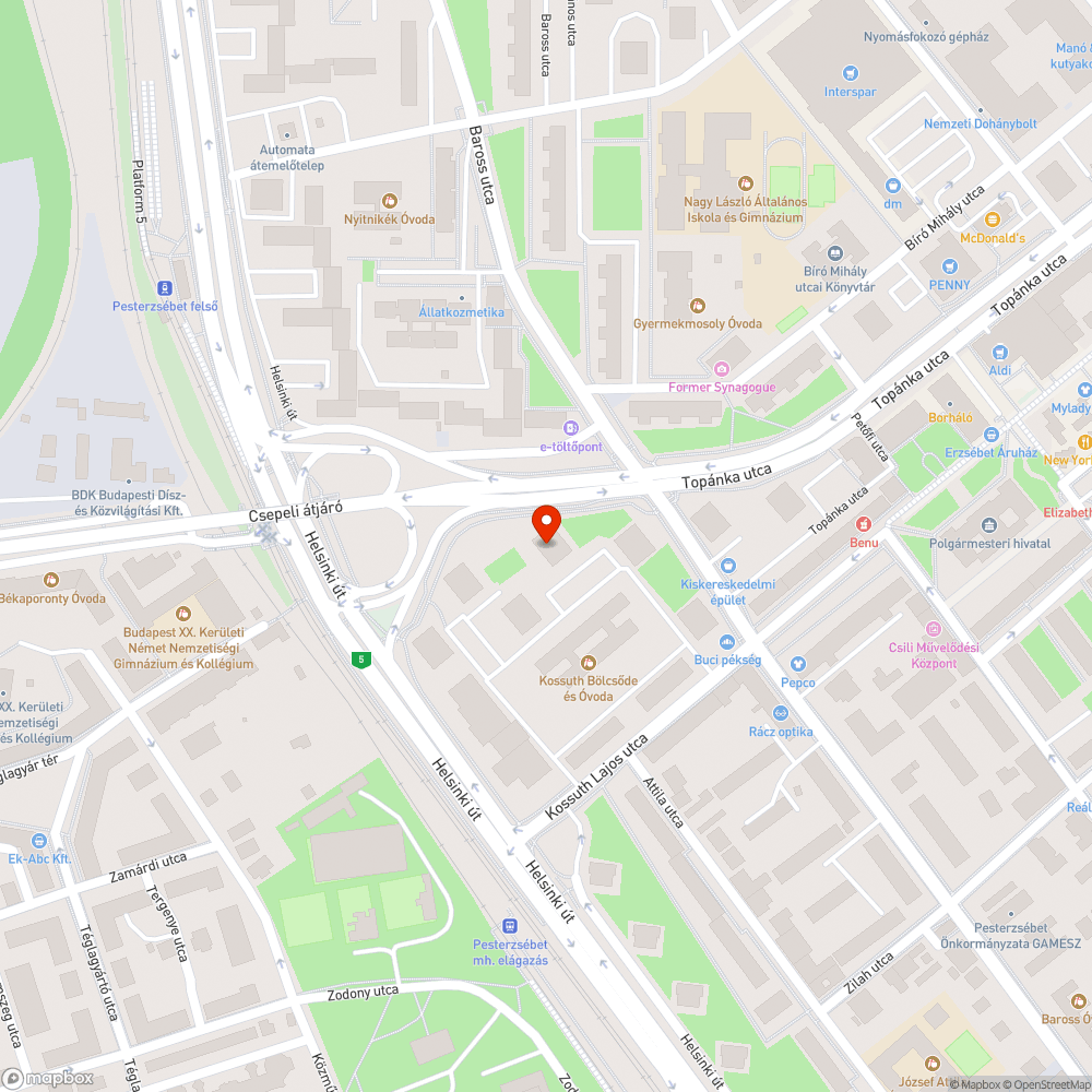 Ferde jelzőlámpa- oszlop bejelentés helye