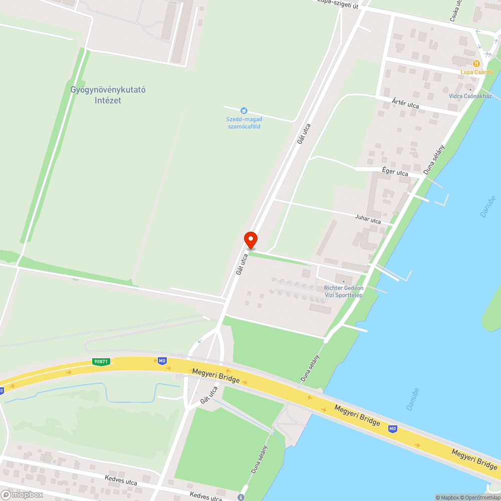 Bokorba rakott tábla bejelentés helye