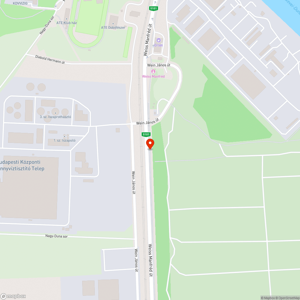 Ásatás hiányos körbekerítéssel bejelentés helye