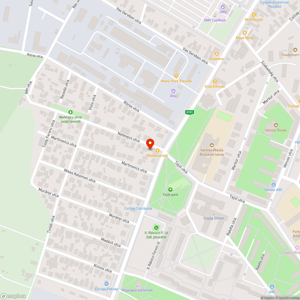 Árok javítása szükséges bejelentés helye