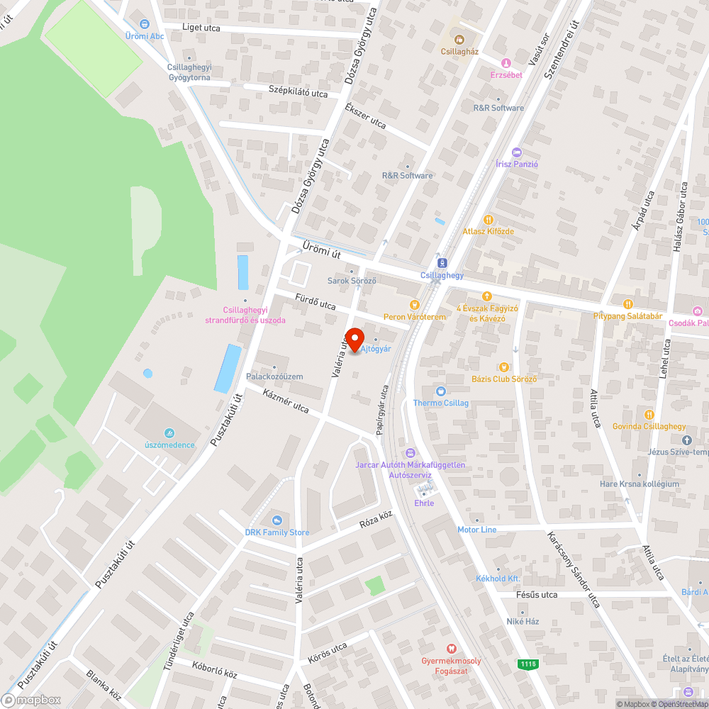 Parlagfű,  Valéria utcai telek bejelentés helye