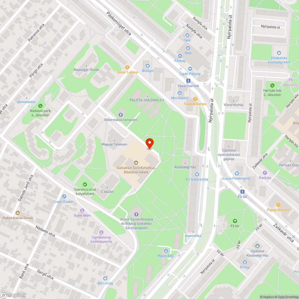 Ruhák bejelentés helye