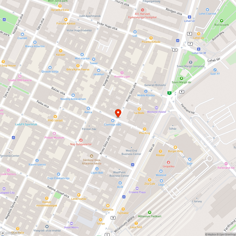 Sérült oszlop bejelentés helye