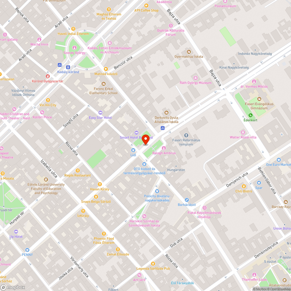 Helyet foglalja bejelentés helye